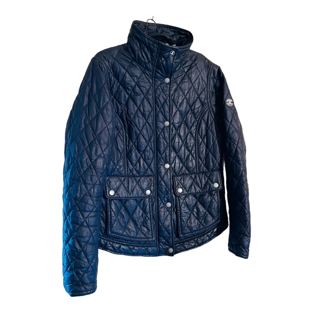 Barbour Fairway Quilted Jacket Zipper Was Broken Off No Zipper Buttons Up Only